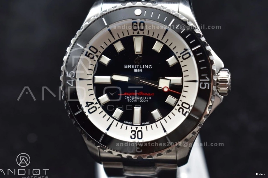 Best A Bracelet 1:1 on SuperOcean 475 44 Edition White Dial SS Black TF SunProtective Automatic 0725
